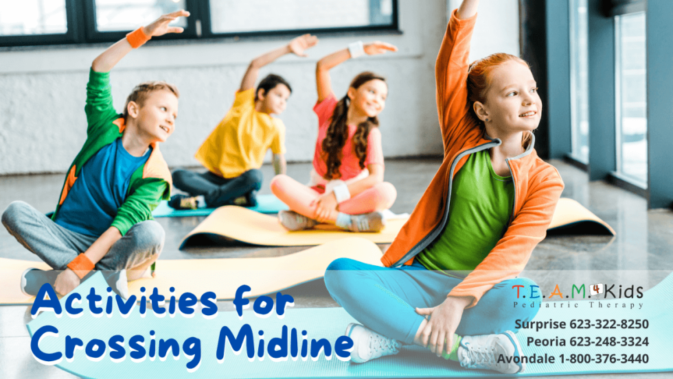 Activities for Crossing Midline in Occupational Therapy l TEAM 4 Kids