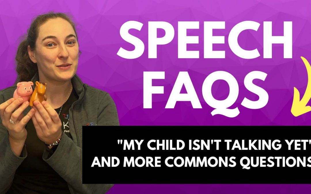 My toddler isn’t talking yet, should I be concerned? Speech Therapy FAQs